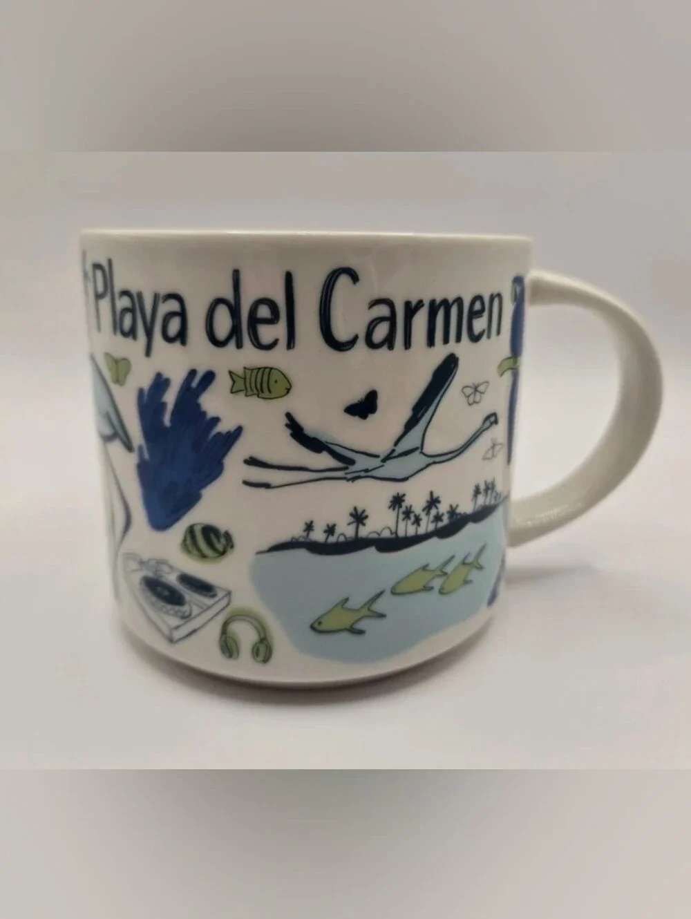 Starbucks Coffee Mug Playa del Carmen Been There Series 14 Oz